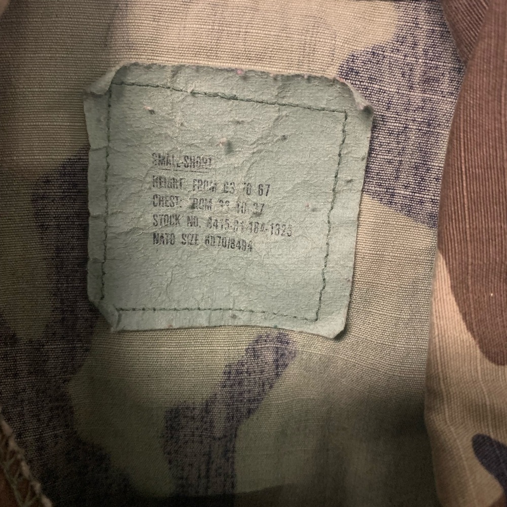 Military Jacket Size Small Short